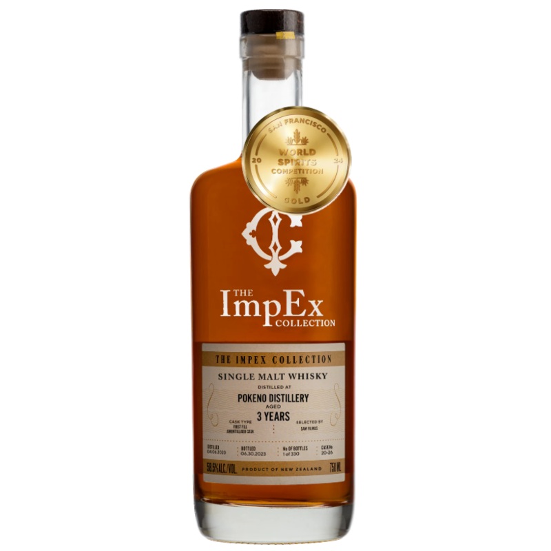 The Impex Collection Pokeno Distillery New Zealand 3 Year Old Single Malt Whiskey