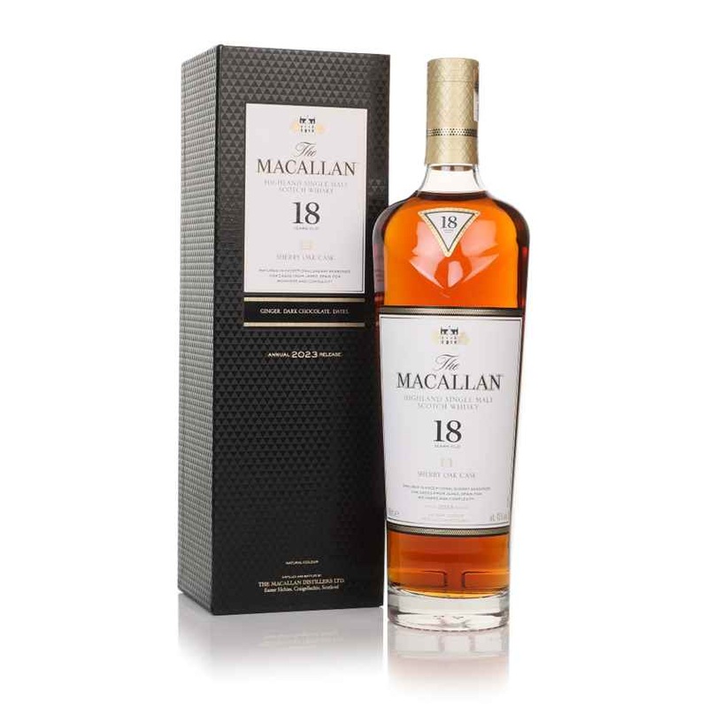 The Macallan 18 Year Old Sherry Oak Whisky (2023 Release) Highland Single Malt Scotch Whisky | 700ML