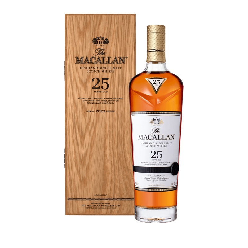 The Macallan 25 Year Old Sherry Oak (2023 Release) Single Malt Scotch Whisky | 700ML
