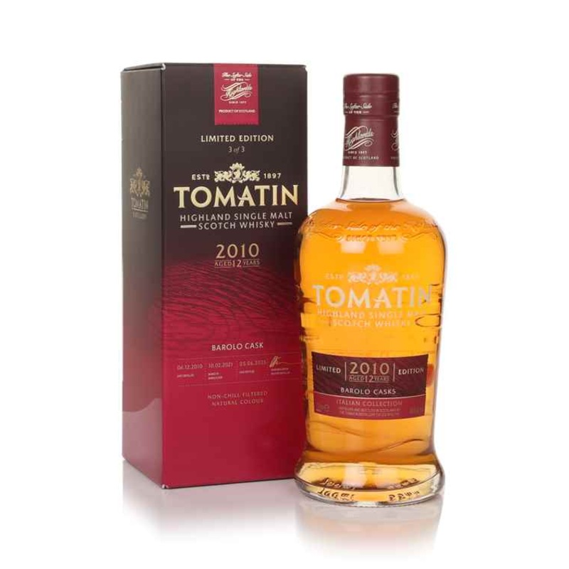 Tomatin 12 Year Old 2010 Italian Collection Barolo Cask Scotch Whisky | 700ML