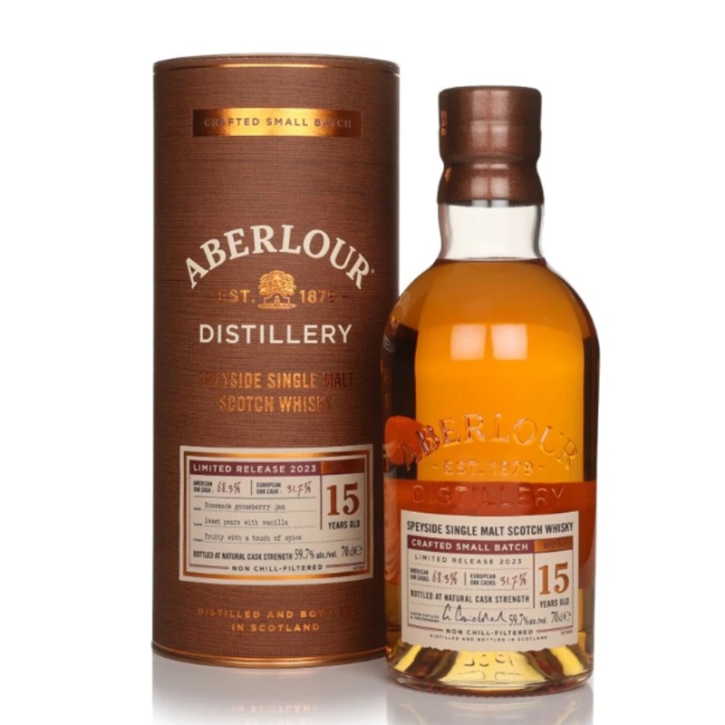 Aberlour 15 Year Old Cask Strength Limited Release 2023 Single Malt Scotch Whisky | 700ML