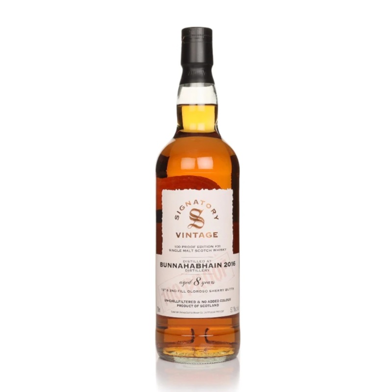 Bunnhabhain 8 Year Old 2016 - 100 Proof Edition #31 Signatory Single Malt Scotch Whisky | 700ML