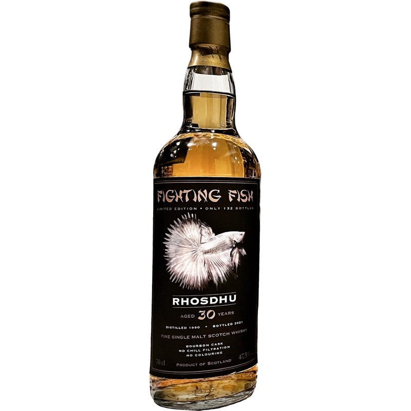 Old Rhosdhu 1990 JW Fighting Fish 30 Year Old 2021 Release Single Malt Scotch Whisky | 700ML