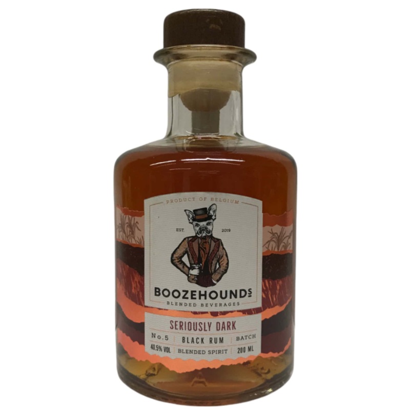 Boozehounds Seriously Dark Black Rum | 200ML