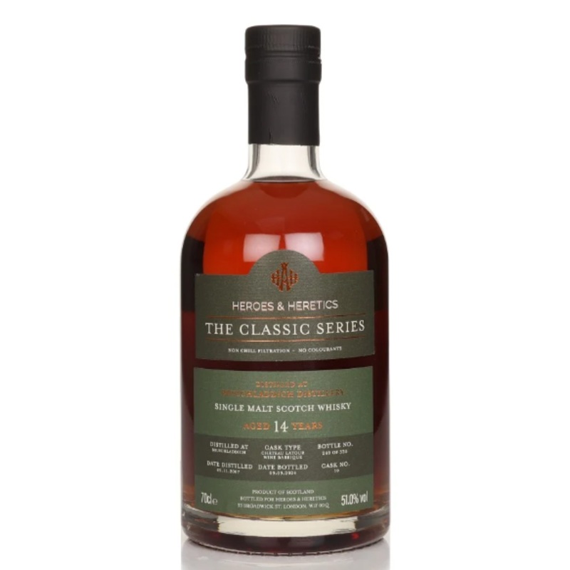 Bruichladdich 14 Year Old 2007 Cask #10 The Classic Series Heroes & Heretics Single Malt Scotch Whisky | 700ML