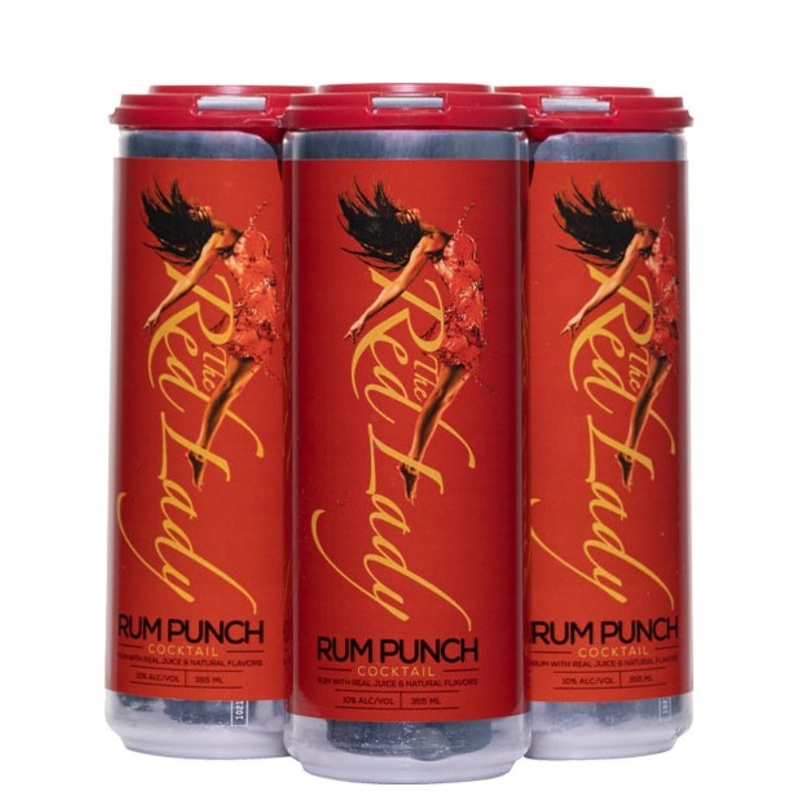 Red Lady Rum Punch Cocktail | 4x355ML