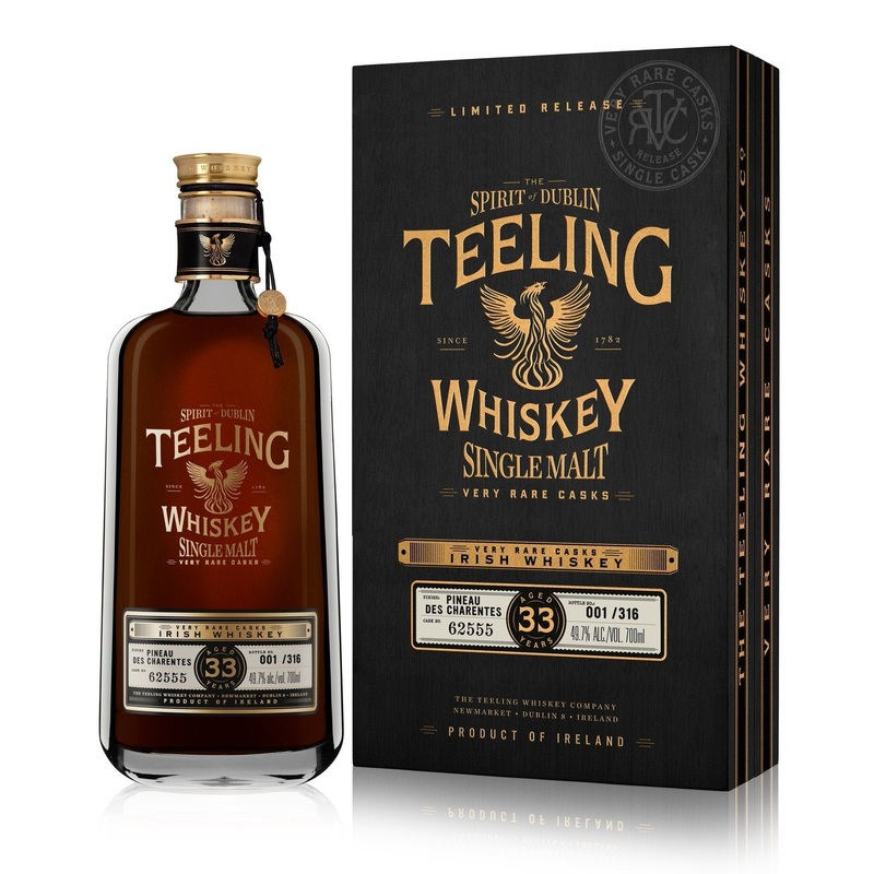 Teeling 33 Year Old Finished in Pinot des Charentes Cask Very Rare Casks Collection Irish Single Malt Whiskey | 700ML