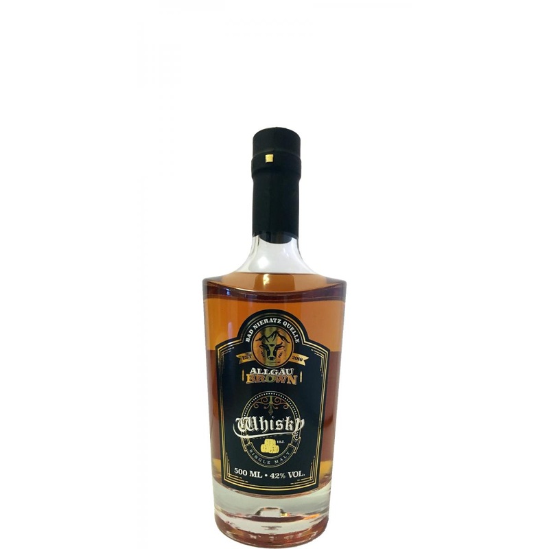 Allgu Brown 10 Year Old Single Malt Whisky | 500ML