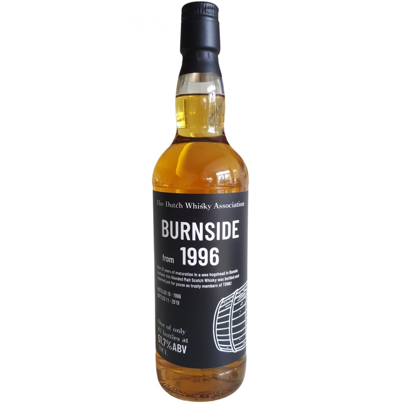 Burnside 1996 BI The Dutch Whisky Association 23 Year Old 2019 Release Blended Malt Scotch Whisky | 700ML