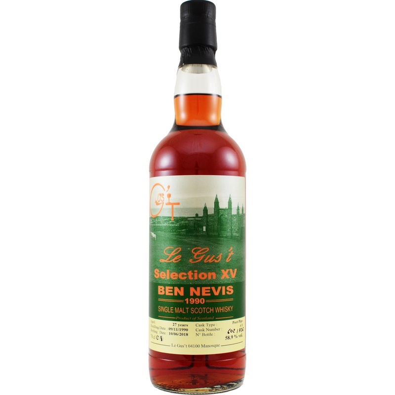Ben Nevis 27 Year Old Le Gus't Selection XV Port Pipe Single Malt Scotch Whisky | 700ML