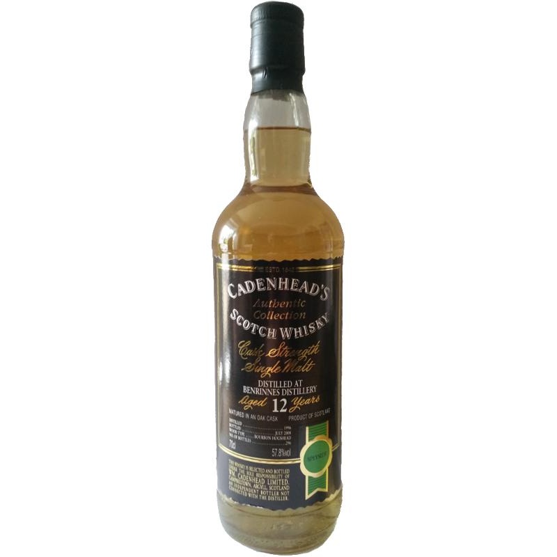 Benrinnes 12 Year Old Cadenhead's Authentic Collection Single Malt Scotch Whisky