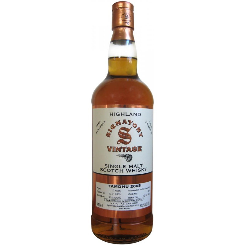 Tamdhu 10 Year Old Signatory Vintage 1st Fill Sherry Single Malt Scotch Whisky