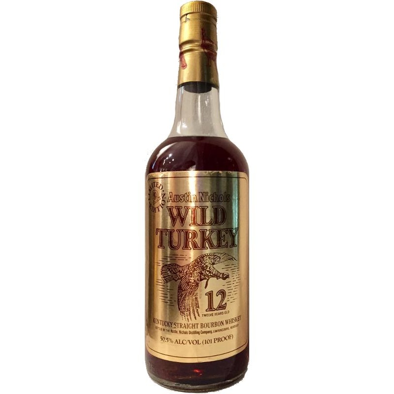 Wild Turkey Cheesy Gold Foil 12 Year Old 1988-1992 Straight Bourbon Whisky