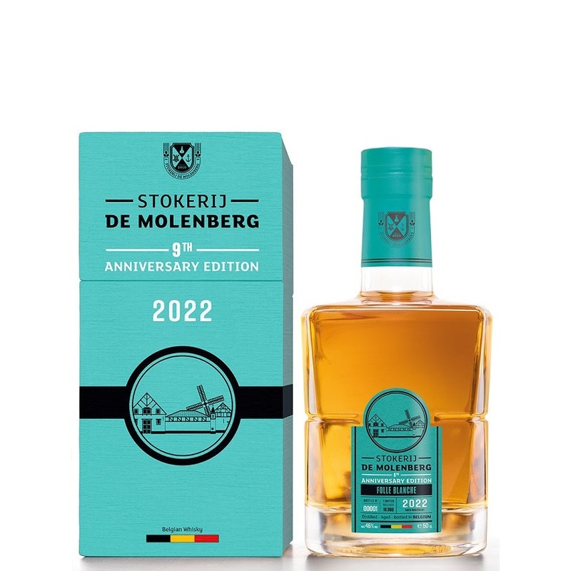 Stokerij De Molenberg (Gouden Carolus) Folle Blanche 9th Anniversary Edition Belgium Whisky | 700ML
