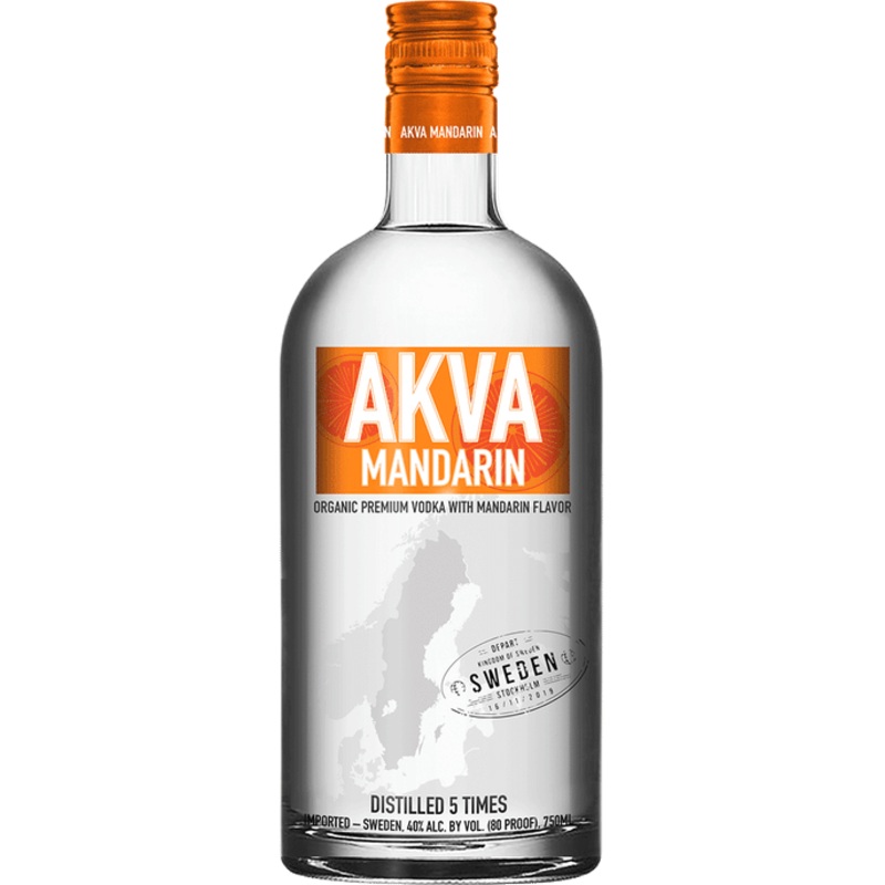 Akva Mandarin Swedish Vodka