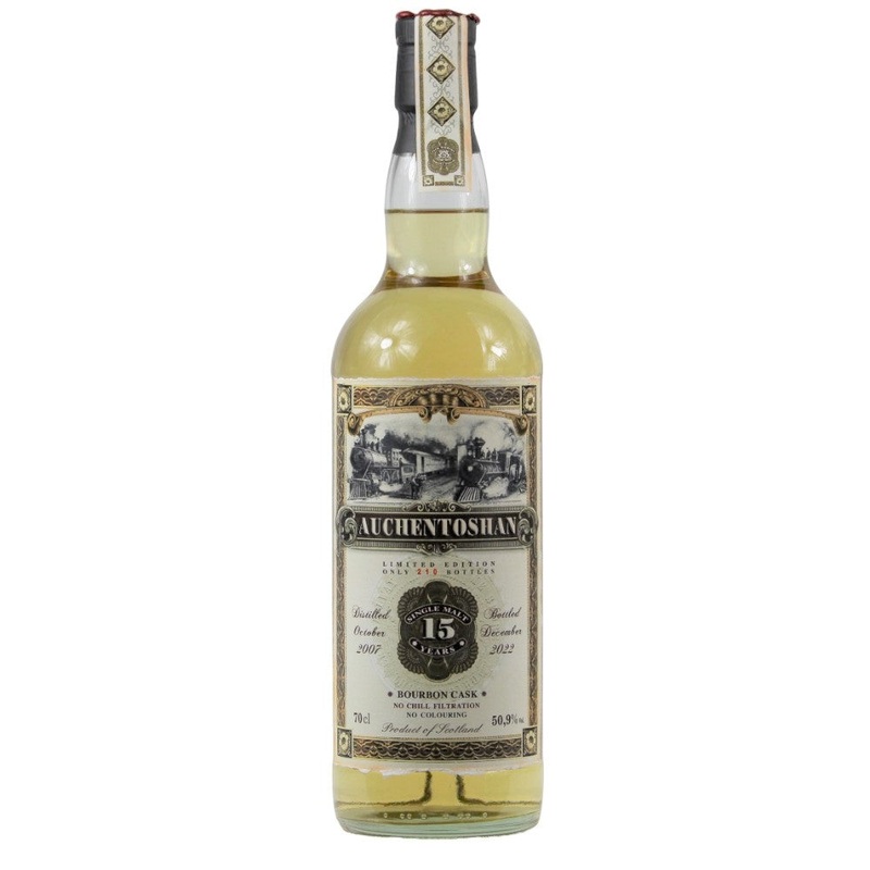 Auchentoshan 15 Year Old (D.2007, B.2022) Jack Wiebers Old Train Line Whisky | 700ML
