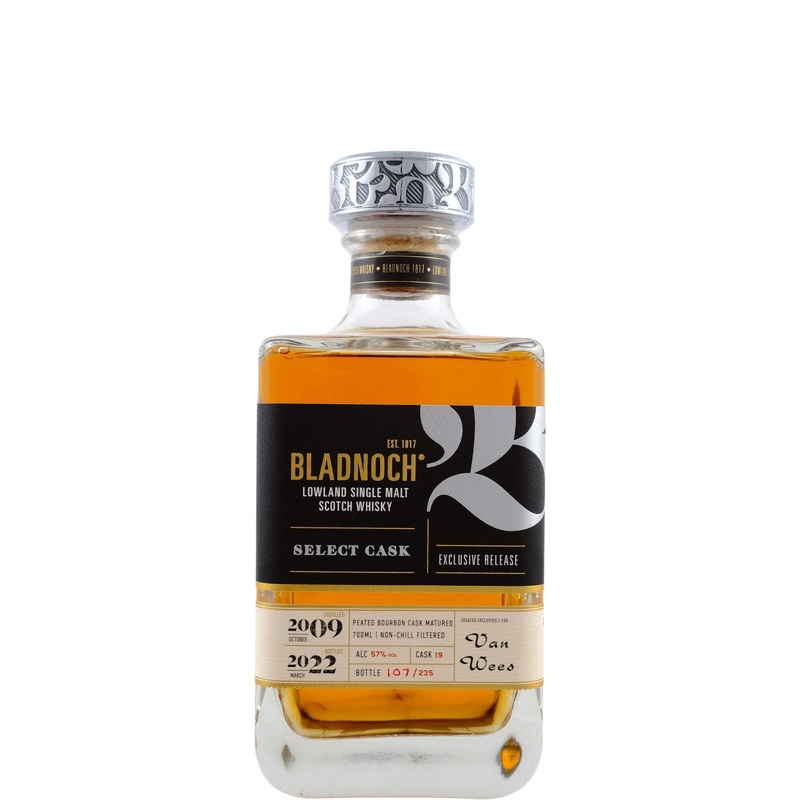 Bladnoch Select Cask #19 (D.2009, B.2022) Peated Bourbon Cask Matured Scotch Whisky | 700ML