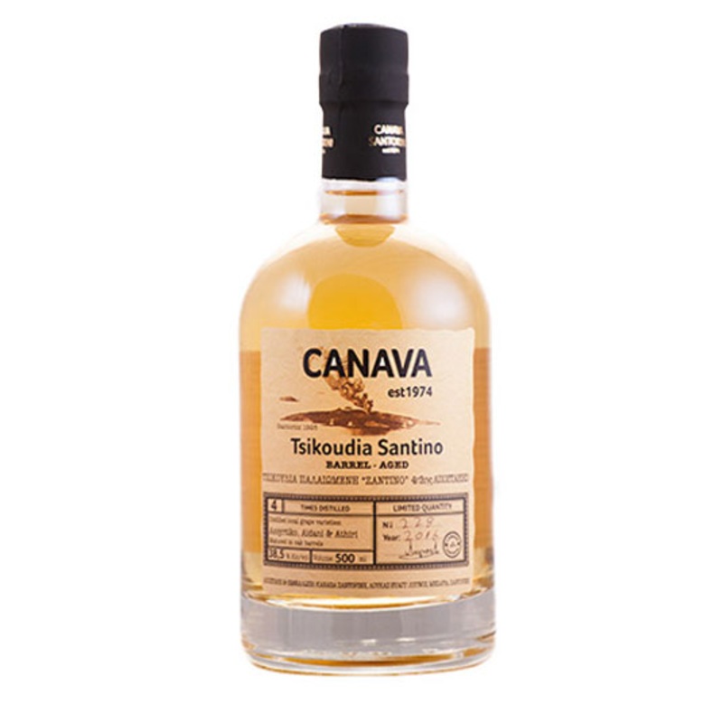 Canava Santorini Tsikoudia Santino Barrel Aged | 500ML