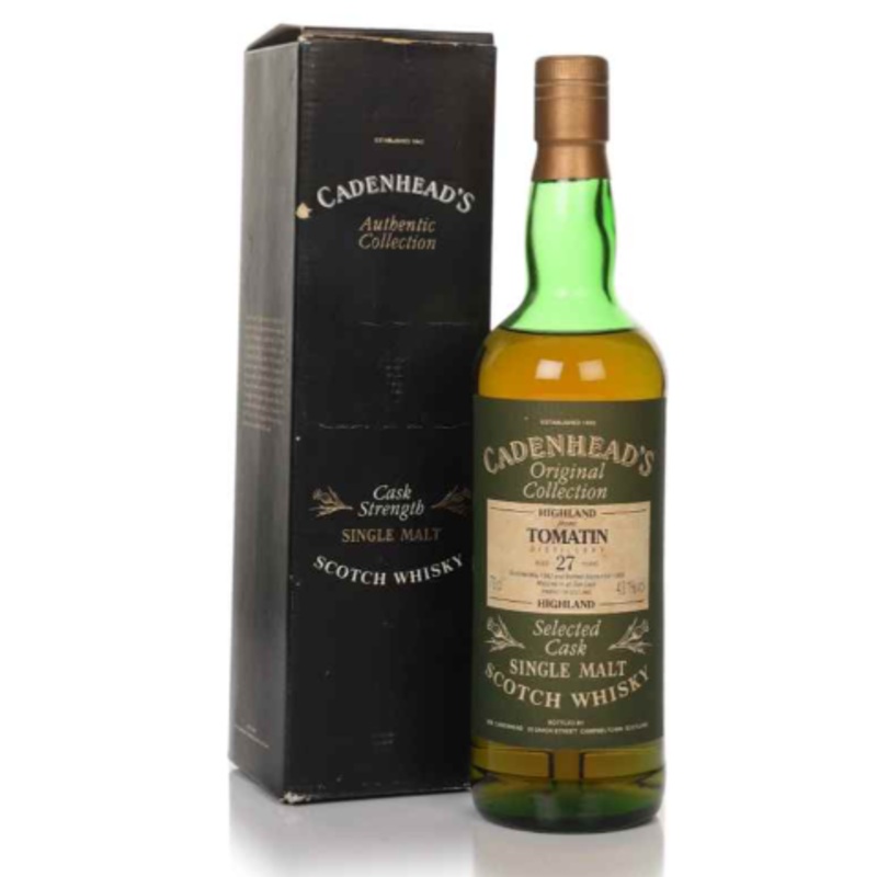 Tomatin 27 Year Old 1962 Original Collection Cadenhead's Single Malt Scotch Whisky | 700ML