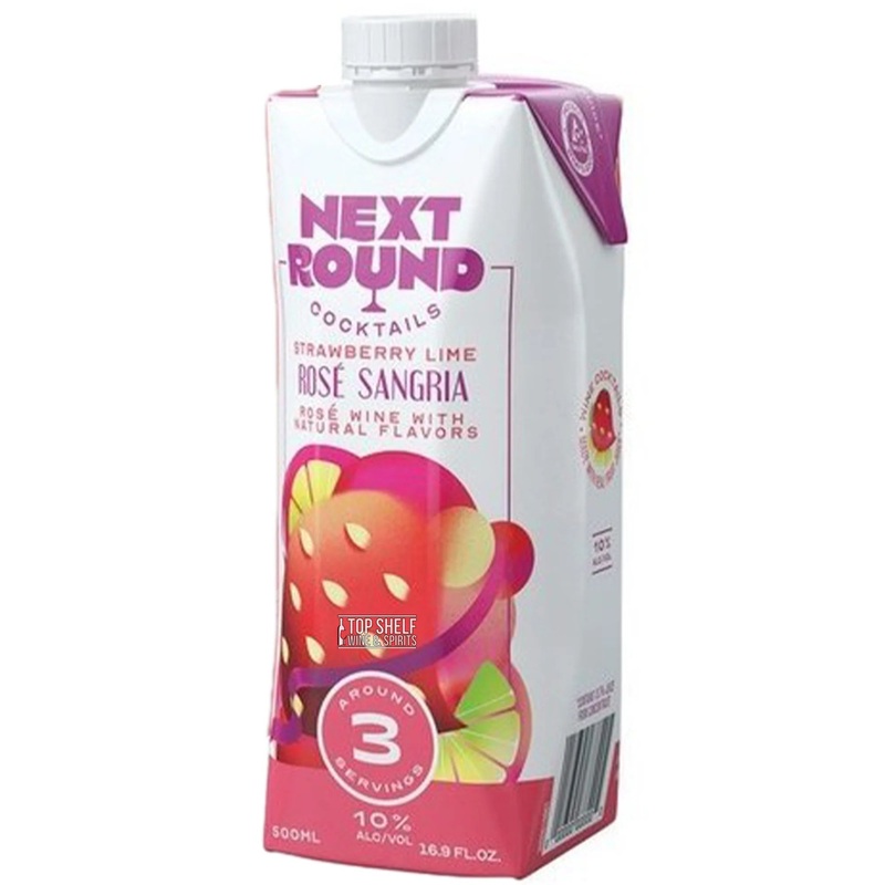 Next Round Cocktails | Strawberry Lime Rose Sangria (Half Litre) - NV
