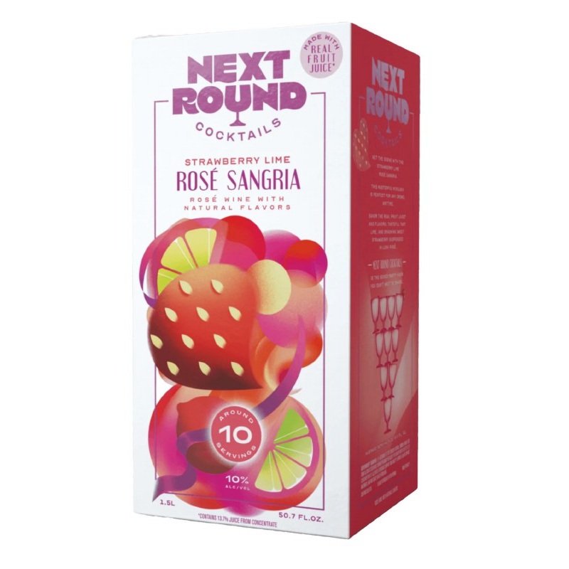 Next Round Cocktails | Strawberry Lime Rose Sangria (Magnum) - NV