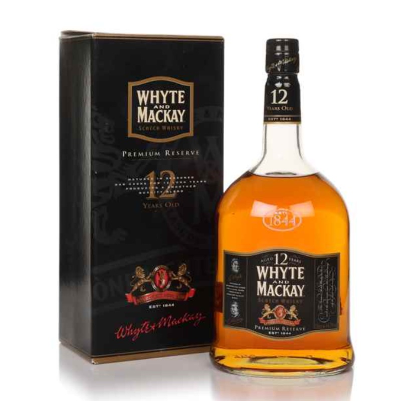 Whyte and Mackay 12 Year Old Premium Reserve Scotch Whisky | 1L