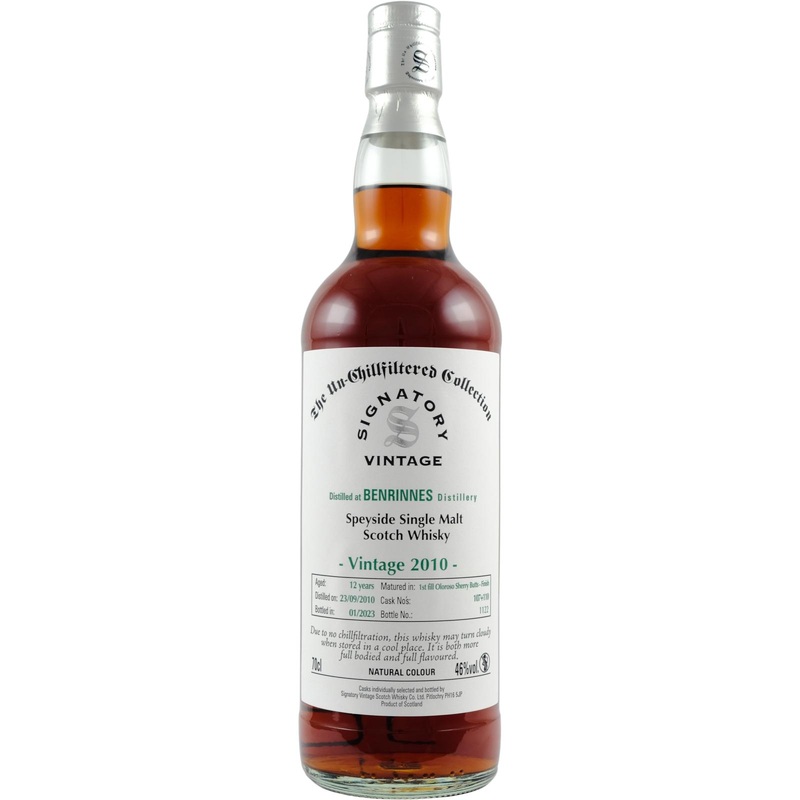 Benrinnes Signatory Vintage 2010 12 Year Old Whisky | 700ML