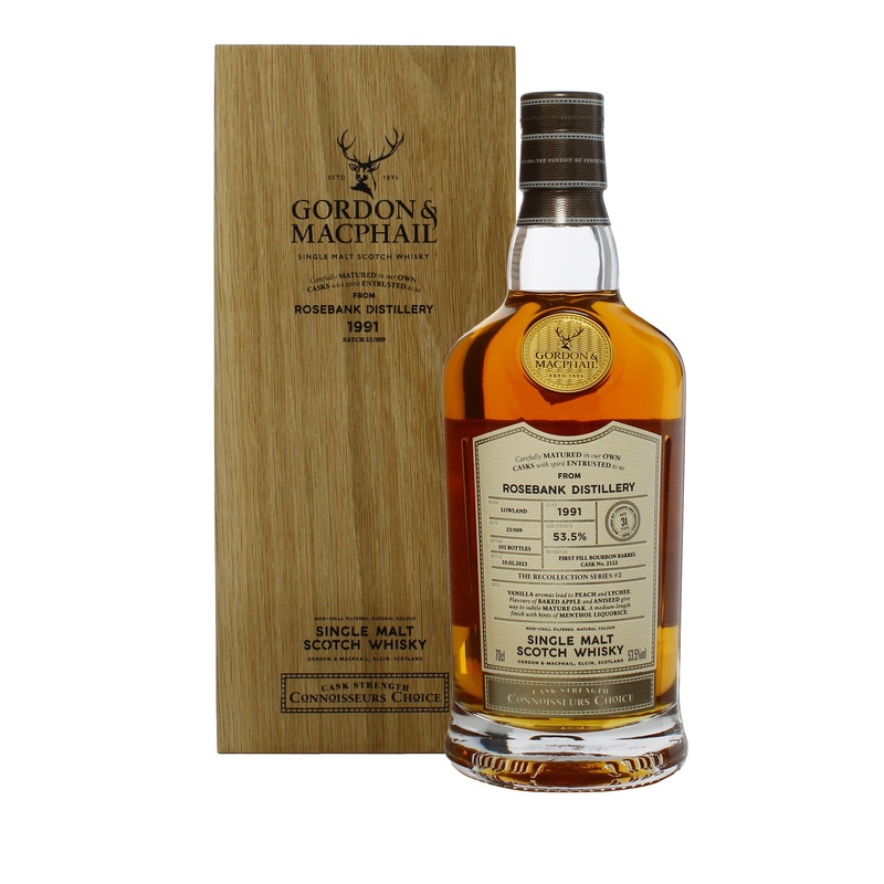 Rosebank Connoisseurs Choice Single Cask #2122 1991 31 Year Old Whisky | 700ML