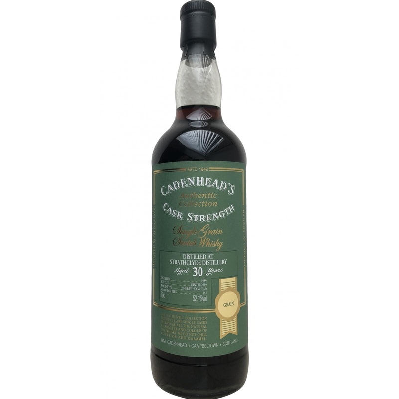 Strathclyde Cadenheads Authentic Collection Single Sherry Cask 1989 30 Year Old Whisky | 700ML