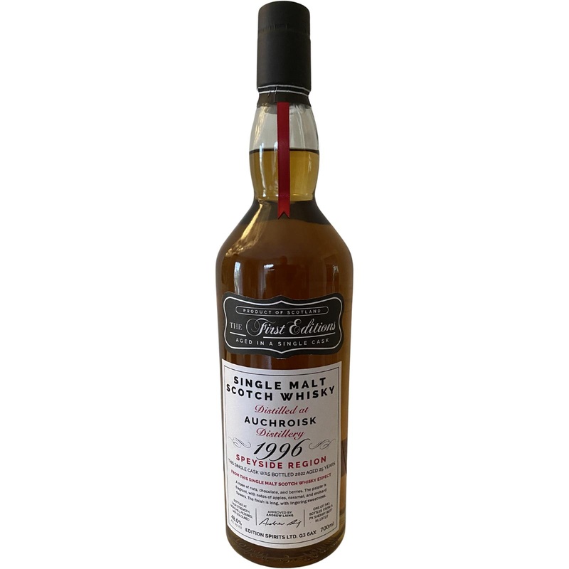 Auchroisk First Editions Single Sherry Cask 1996 25 Year Old Whisky | 700ML