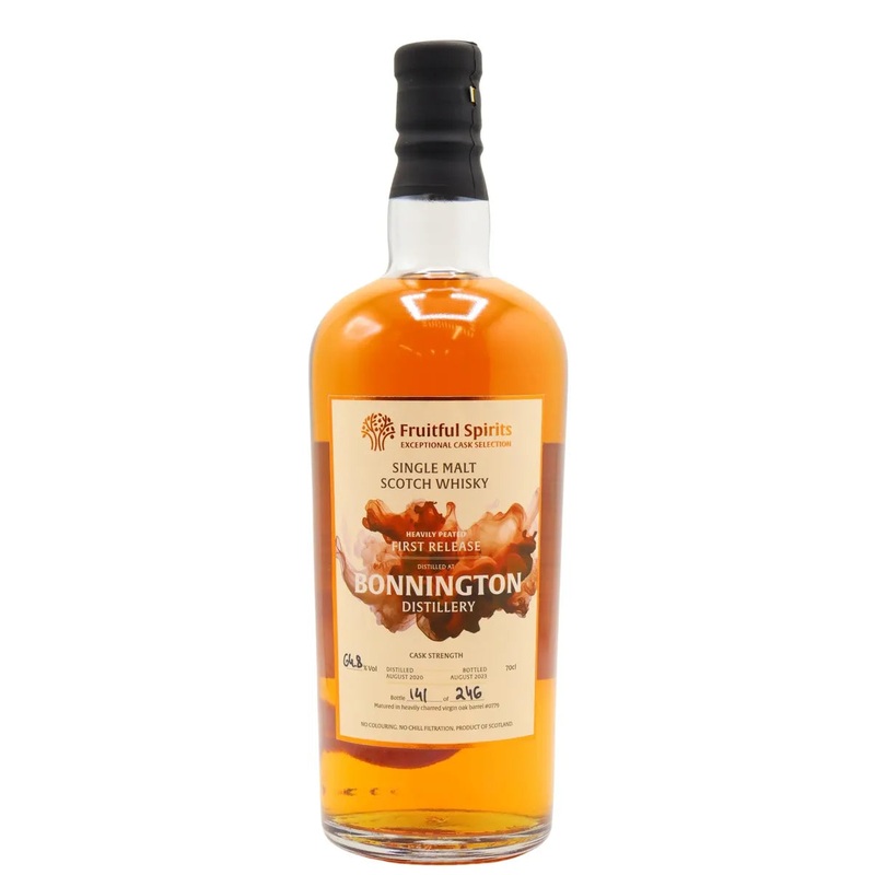 Bonnington Fruitful Spirits First Release Heavily Peated 2020 3 Year Old Whisky | 700ML