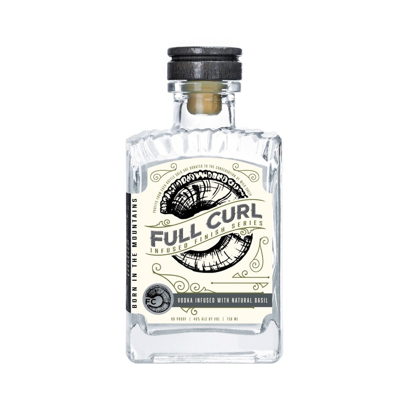 Full Curl Vodka Infused With Natural Basil