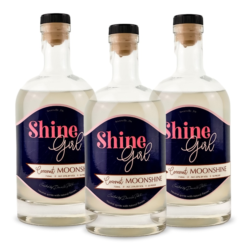 Shine Girl Moonshine | Coconut Moonshine (3) Bottle Bundle