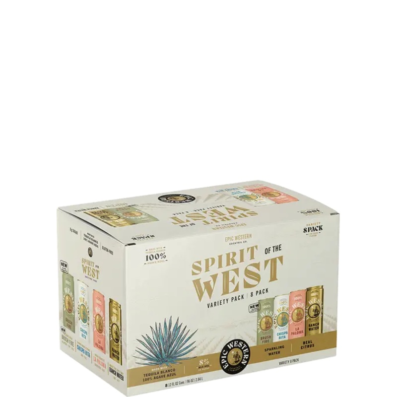 Epic Western Spirit Of The West Variety Pack Cocktail | 8x355ML