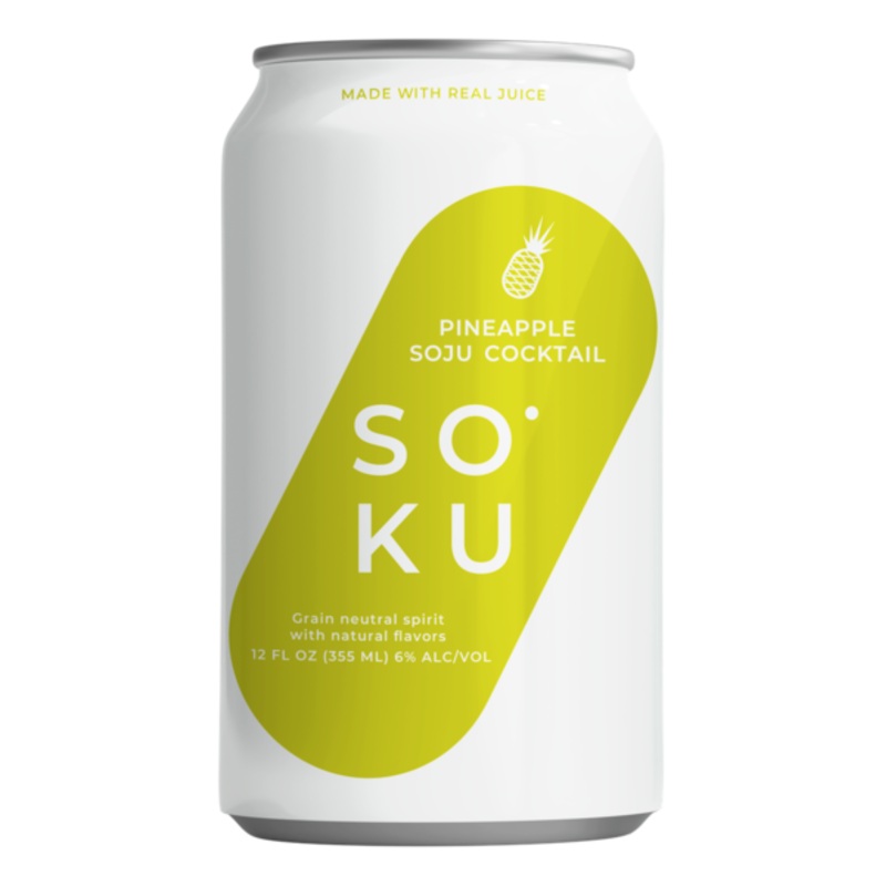 Soku Pineapple Soju Seltzer Cocktail | 4x355ML