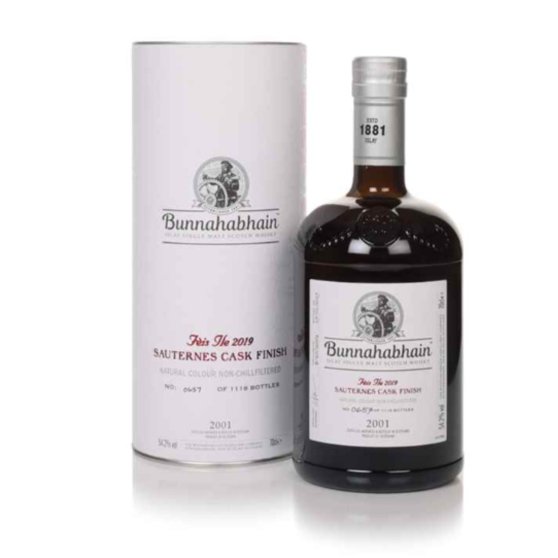 Bunnahabhain 17 Year Old 2001 Sauternes Cask Finish - Feis lle 2019 Single Malt Scotch Whisky | 700ML