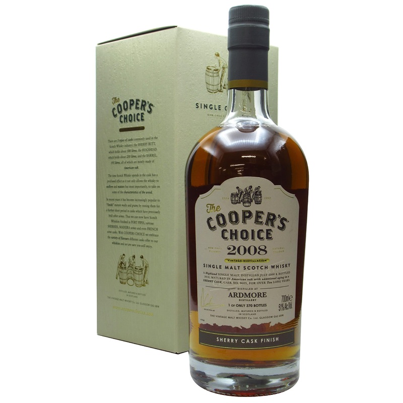 Ardmore Cooper's Choice Single Cask #9609 2008 10 Year Old Whisky | 700ML