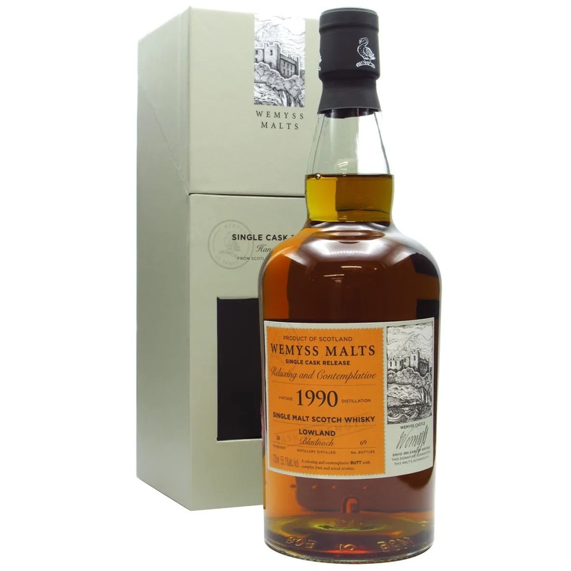 Bladnoch Relaxing and Contemplative Single Cask 1990 28 Year Old Whisky | 700ML