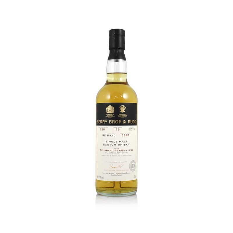 Tullibardine Berry Bros & Rudd Single Cask #940 1993 26 Year Old Whisky | 700ML