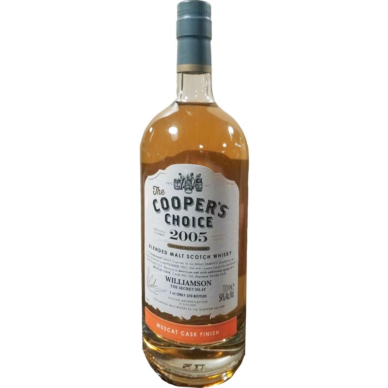 Williamson Cooper's Choice Blended Malt Muscat Cask Finish #440 2005 14 Year Old Whisky | 700ML