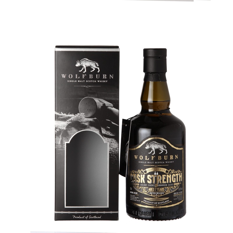 Wolfburn 2022 Fathers Day Release Lightly Peated Cask Strength 7 Year Old Whisky | 700ML