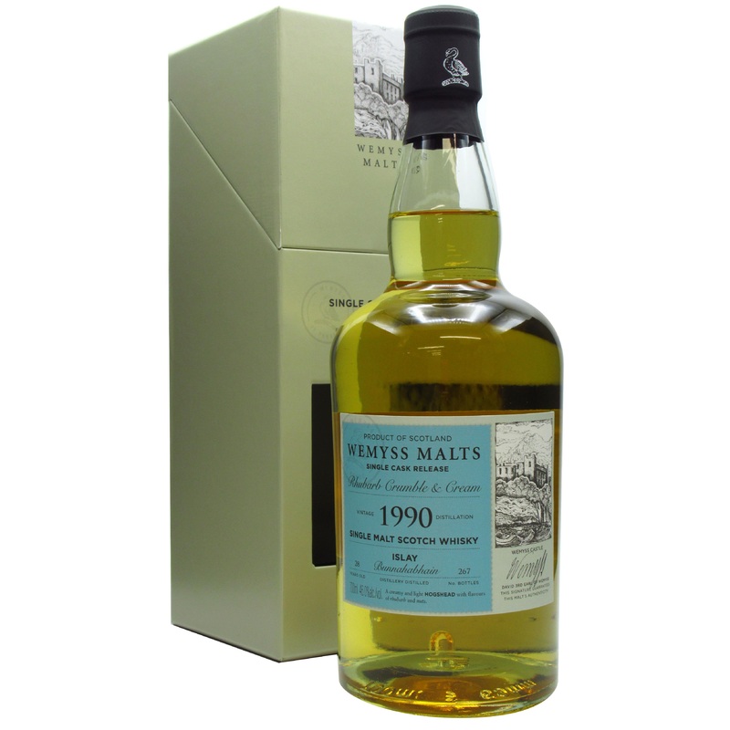 Bunnahabhain Rhubarb Crumble & Cream Single Cask 1990 28 Year Old Whisky | 700ML