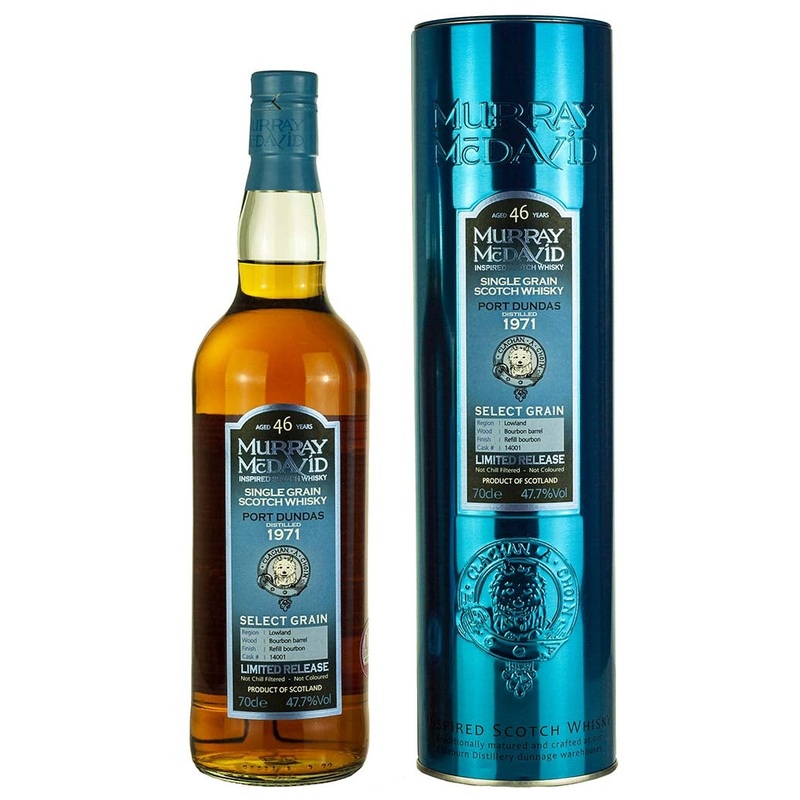 Port Dundas Murray McDavid Select Grain Single Cask #14001 1971 46 Year Old Whisky | 700ML