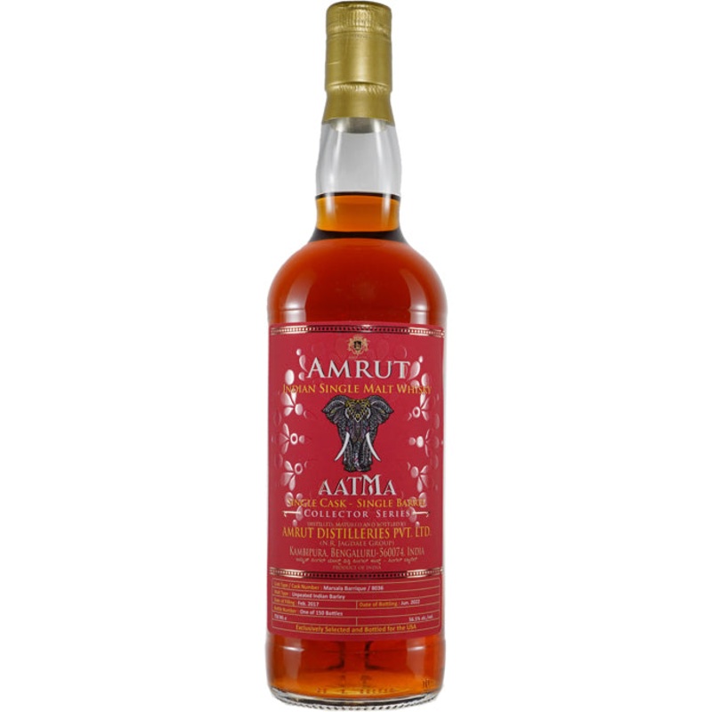 Amrut Aatma Indian Barley Aged in Marsala Barrique # 8036 (2022) Whisky
