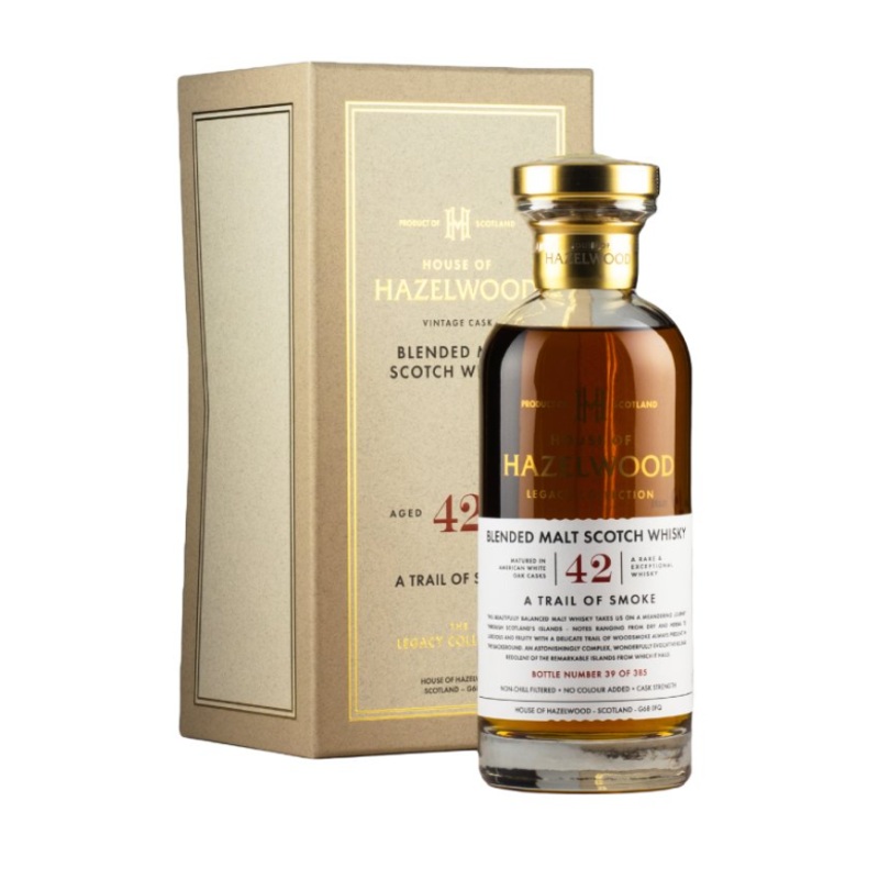 A Trail of Smoke 42 Year Old House of Hazelwood Legacy Collection Blended Malt Scotch Whisky | 700ML