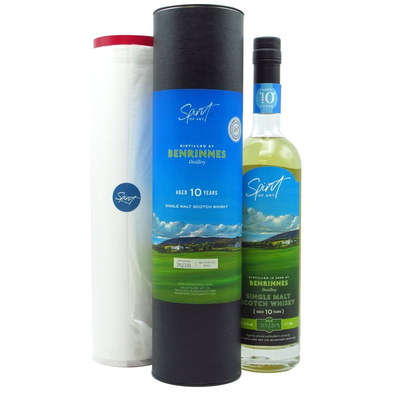 Benrinnes Spirit of Art Including Signed Print Single Cask #306652 2009 10 Year Old Whisky | 700ML