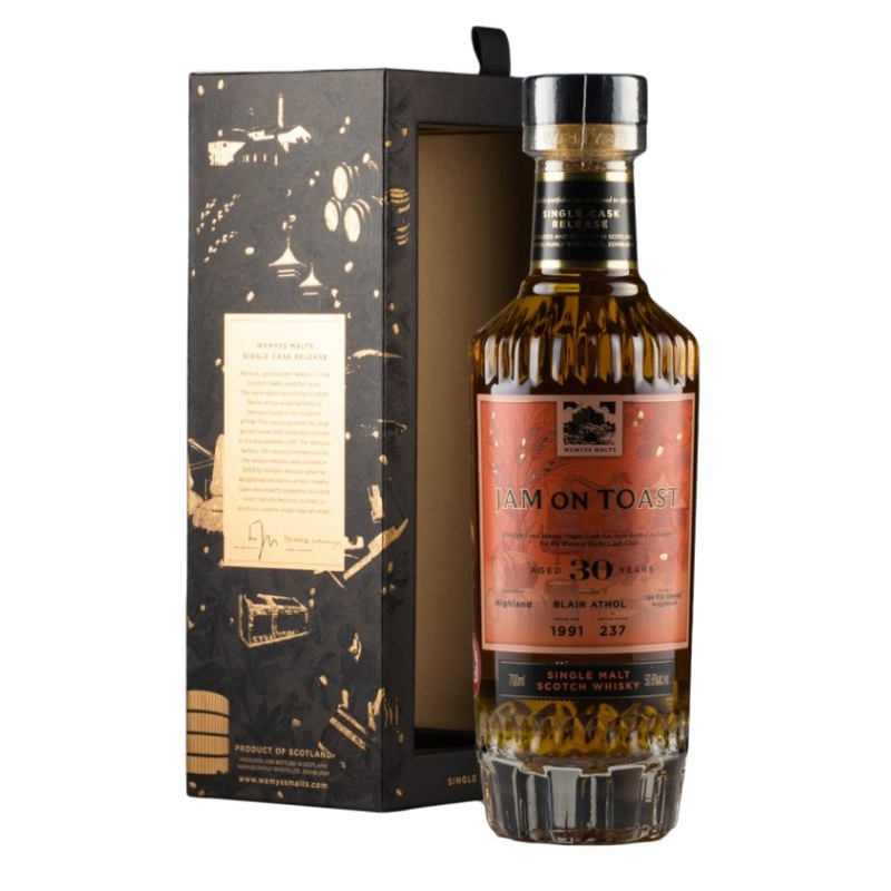 Blair Athol 30 Year Old Jam on Toast Wemyss Malts 1991 Single Malt Scotch Whisky | 700ML