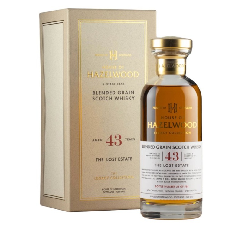 The Lost Estate 43 Year Old House of Hazelwood Legacy Collection Blended Grain Scotch Whisky | 700ML