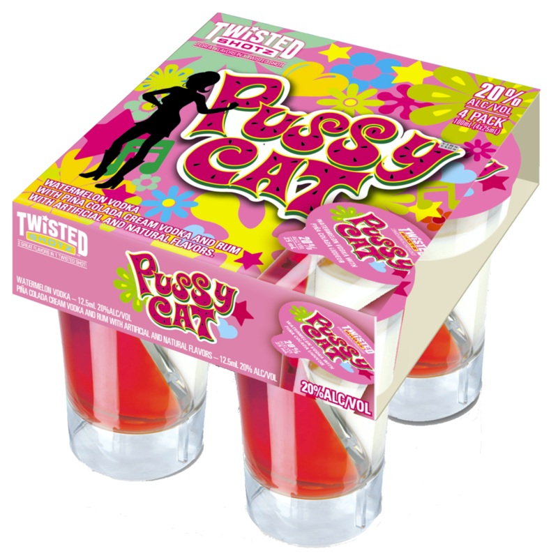 Twisted Shotz Pussy Cat Cocktail | 4x100ML
