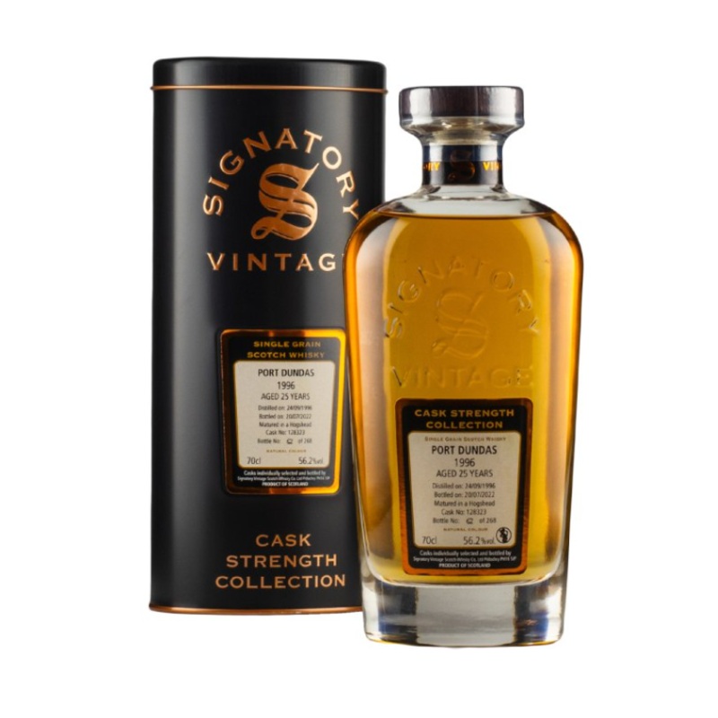 Port Dundas 25 Year Old Cask Strength Collection Signatory 1996 (Cask 128323) Single Grain Whisky | 700ML